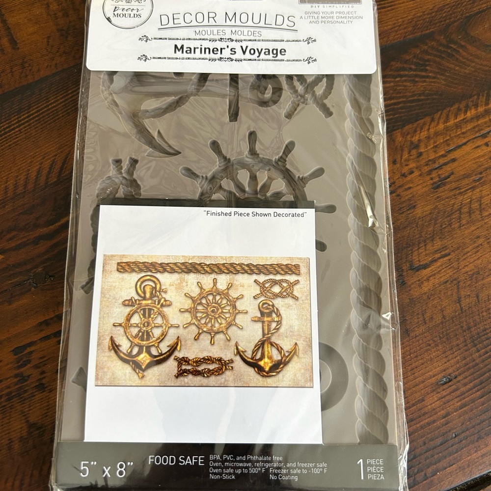 NEW Never Used Re-Design by Prima Mariner’s Voyage Nautical Anchor Mould Mold